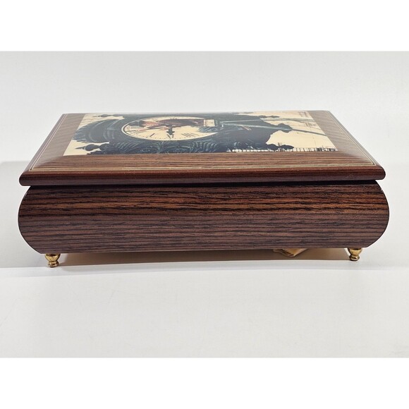 Marshall Fields Clock Tower Norman Rockwell Jewelry Music Box My Kind of Town - Picture 6 of 16